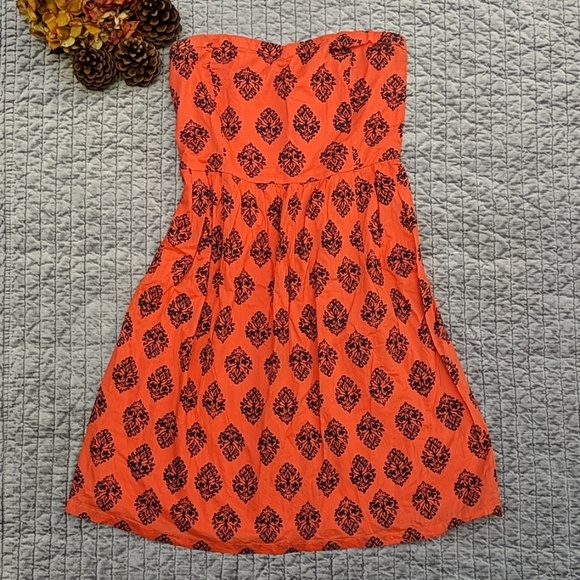 Old Navy Dresses & Skirts - 🎃 Old Navy Popping Orange and Navy Dress